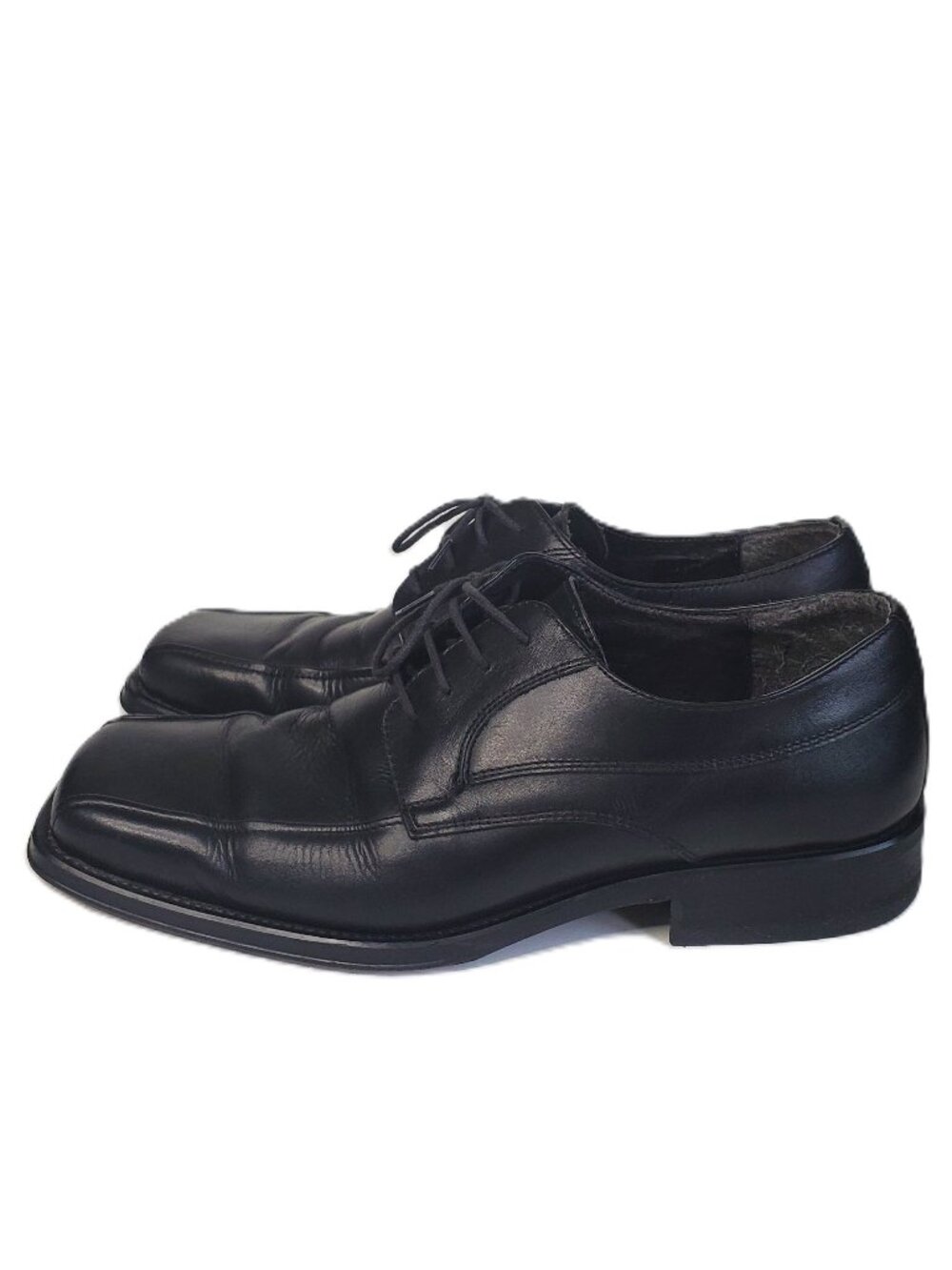 ALDO Men's Black Leather Square Toe Dress Shoes Size 43 (US 10)